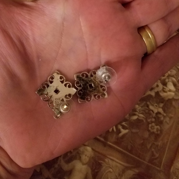 Bracelet& Earrings Set 925/Gems&Marcasite - Picture 3 of 8